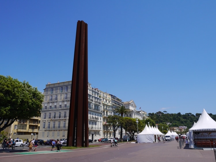 Sculpture At Esplanade Georges Pompidou, Nice, France