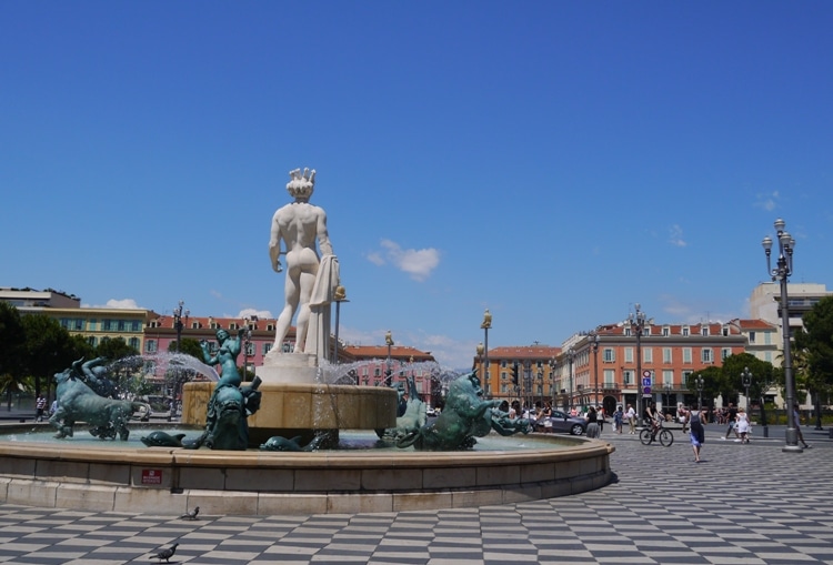 Fontaine Du Soleil (Fountain Of The Sun), Place Massena, Nice France