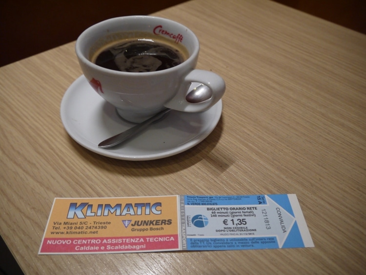 Buy Tickets At Villa Opicina Station Cafe