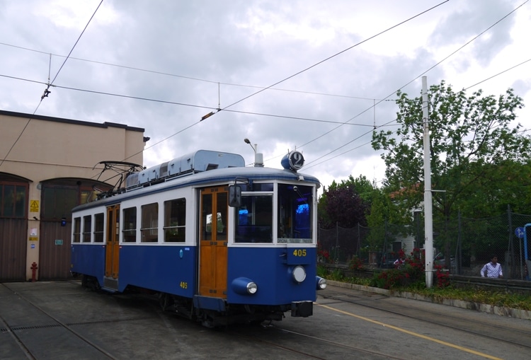 Trieste-Opicina Tram At villa Opicina Station