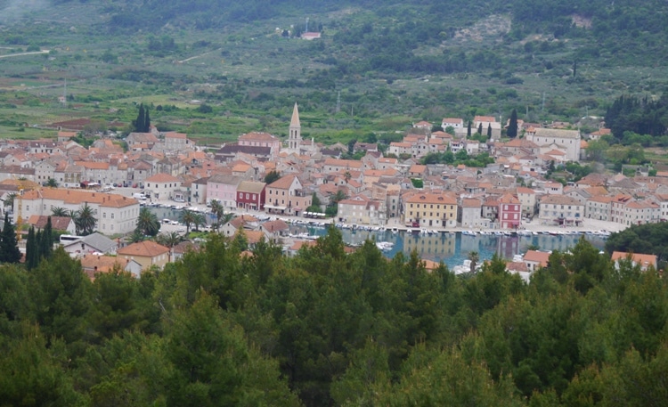View Of Stari Grad From Glavica Hill