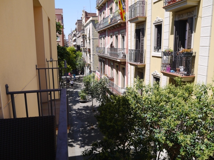 View From Living Room Balcony At Verdi Gracia Apartment, Gracia, Barcelona