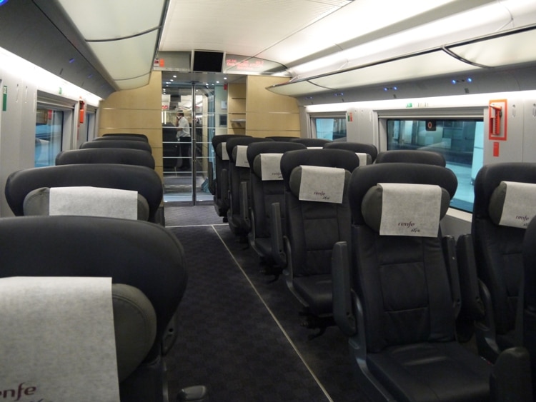 Comfortable Seats On Barcelona To Madrid Train