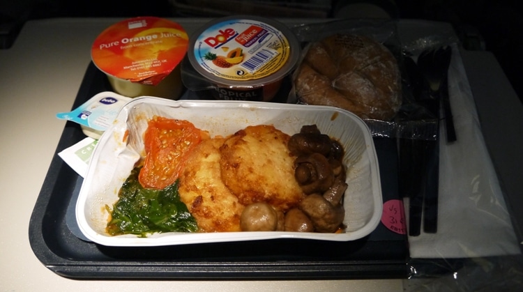 Breakfast On Board The British Airways London To Bangkok Flight