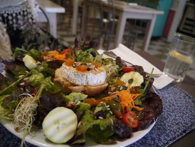 Goat's Cheese Salad At Cafe Camelia, Gracia, Barcelona