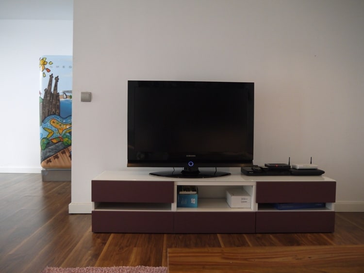Large Flat Screen TV At Monica's Place, Gracia, Barcelona