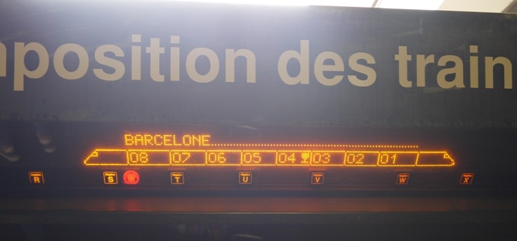 Composition Of Montpellier To Barcelona Train