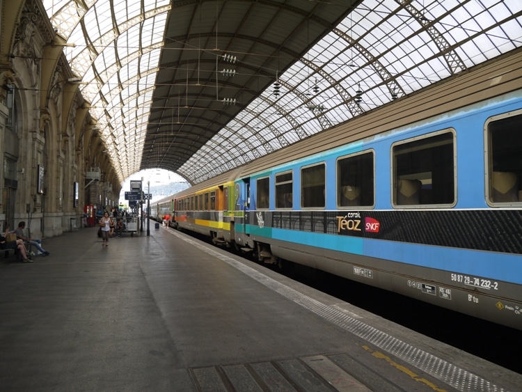 Nice To Montpellier Train At Nice Ville Station