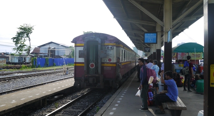 Our Train From Bangkok To Kanchanaburi