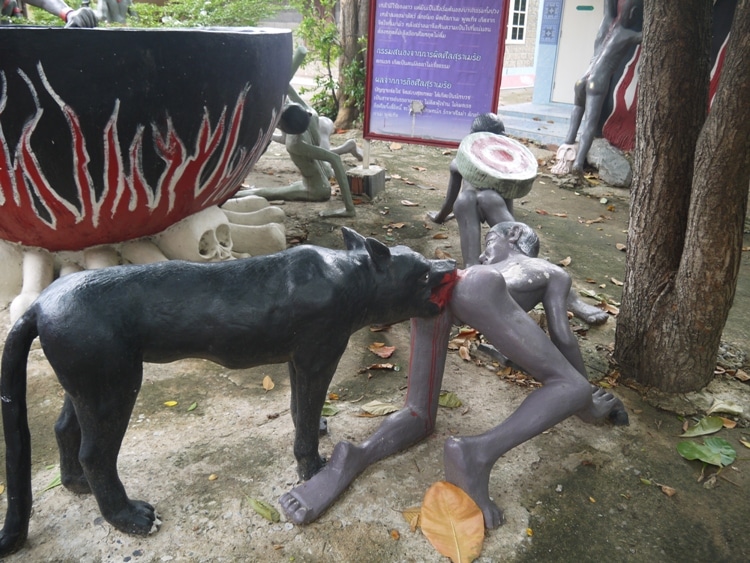 Attacked By An Animal At Wat Kai, Ayutthaya