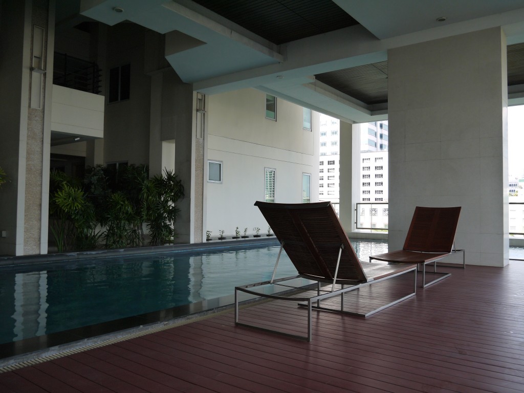Swimming pool at baan sirisilom bangkok