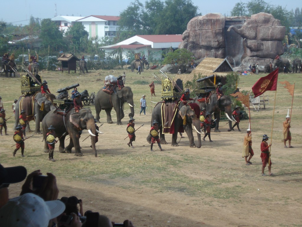 Elephants Going Into Battle