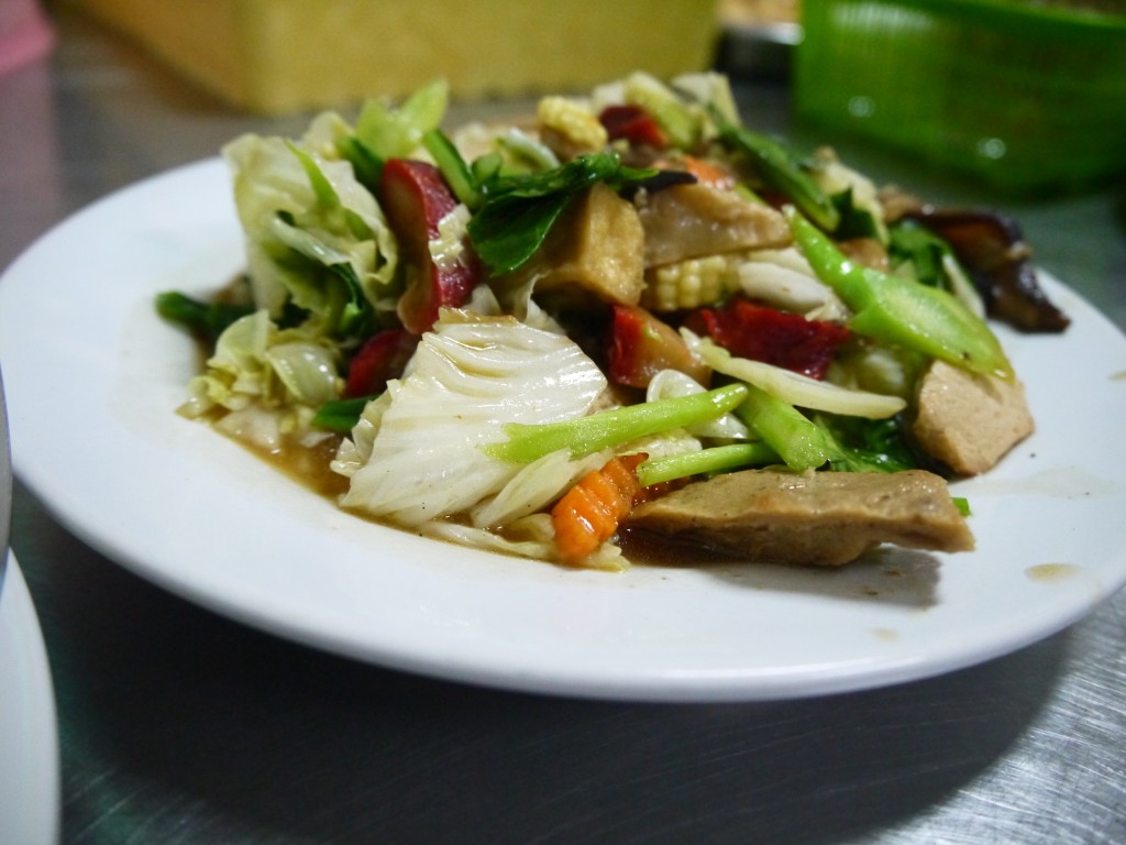 Fake Meat Stir Fry in Chinatown, Bangkok