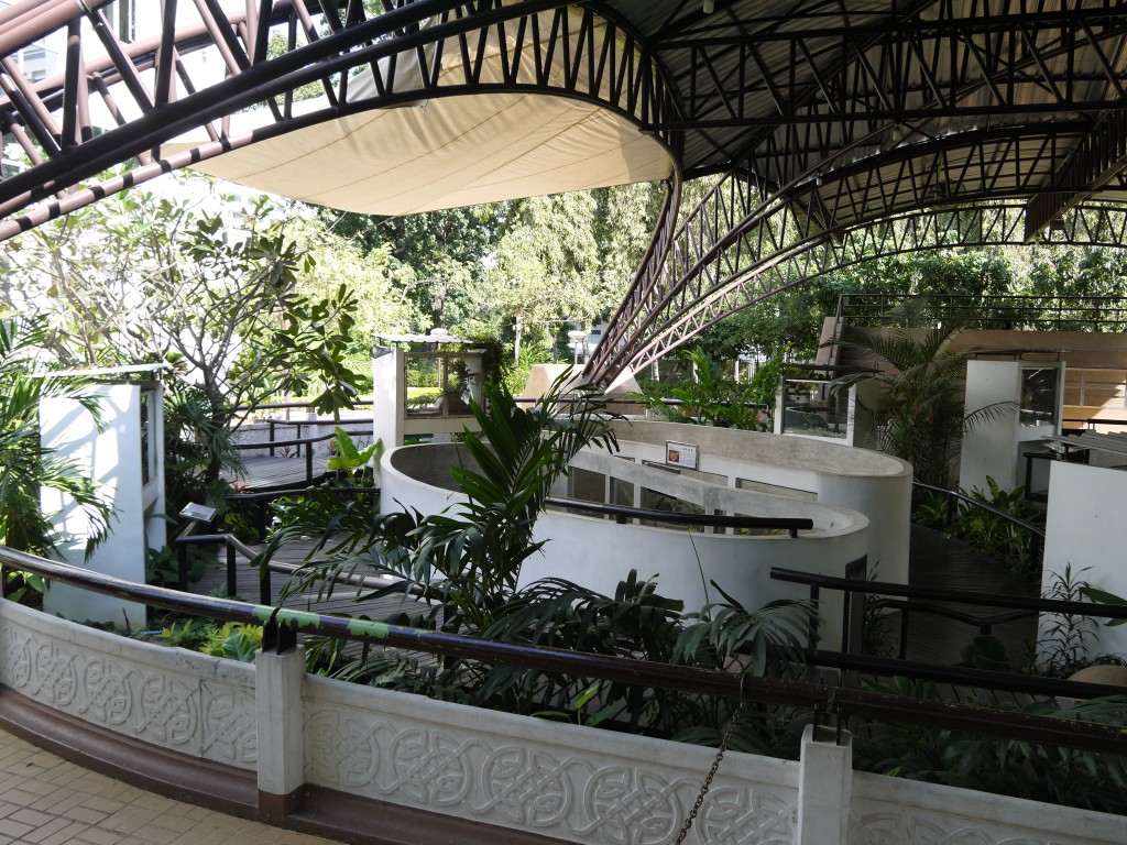 Outdoor Snake Pits at Bangkok Snake Farm