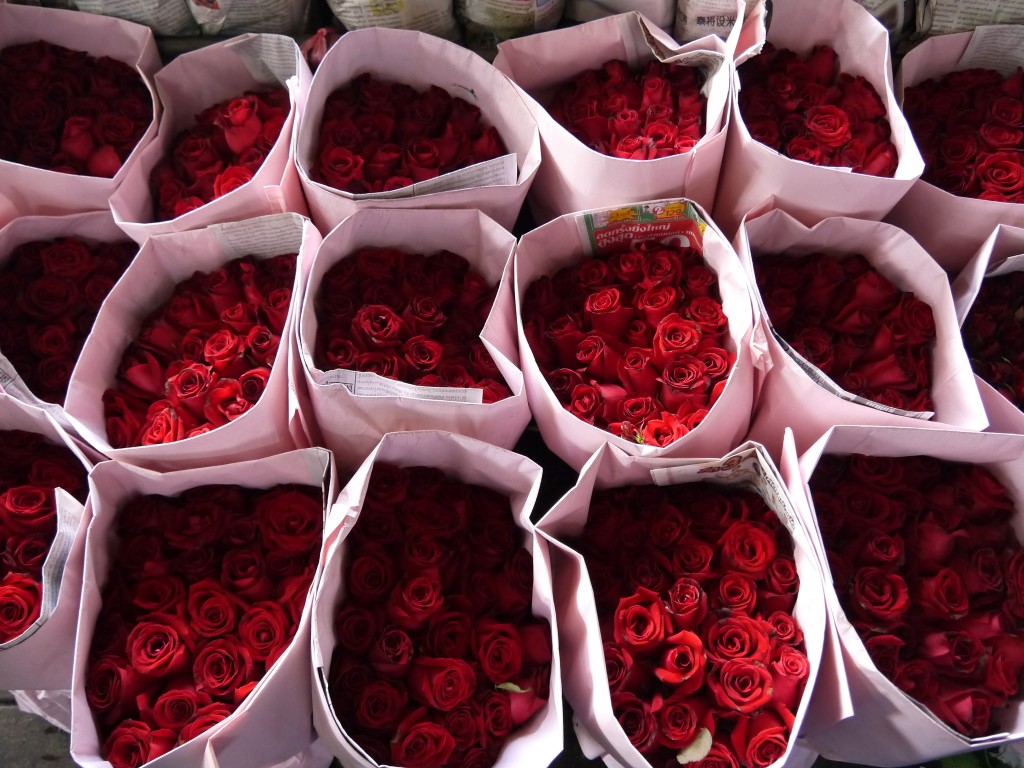 Roses at Bangkok Flower Market