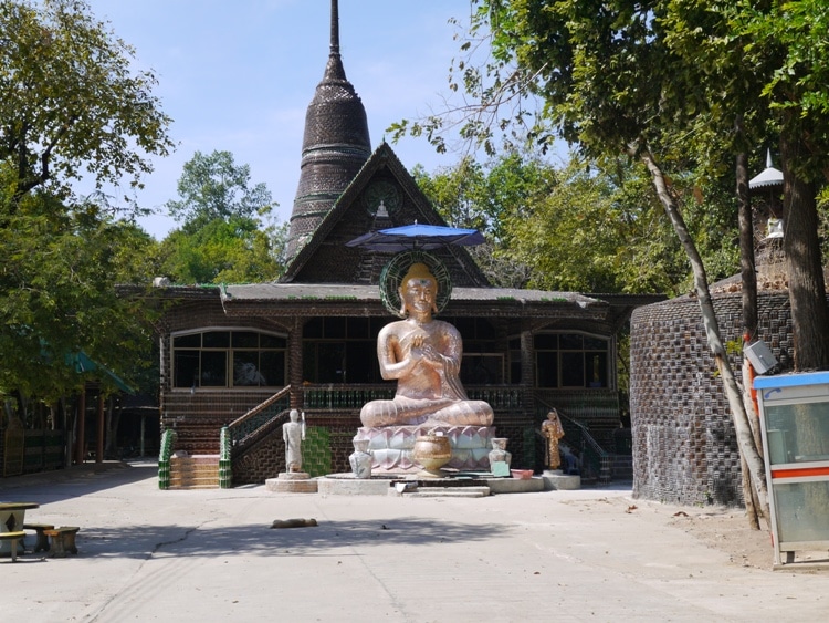 Buddha Statue At The Million Bottle Temple, Thailand