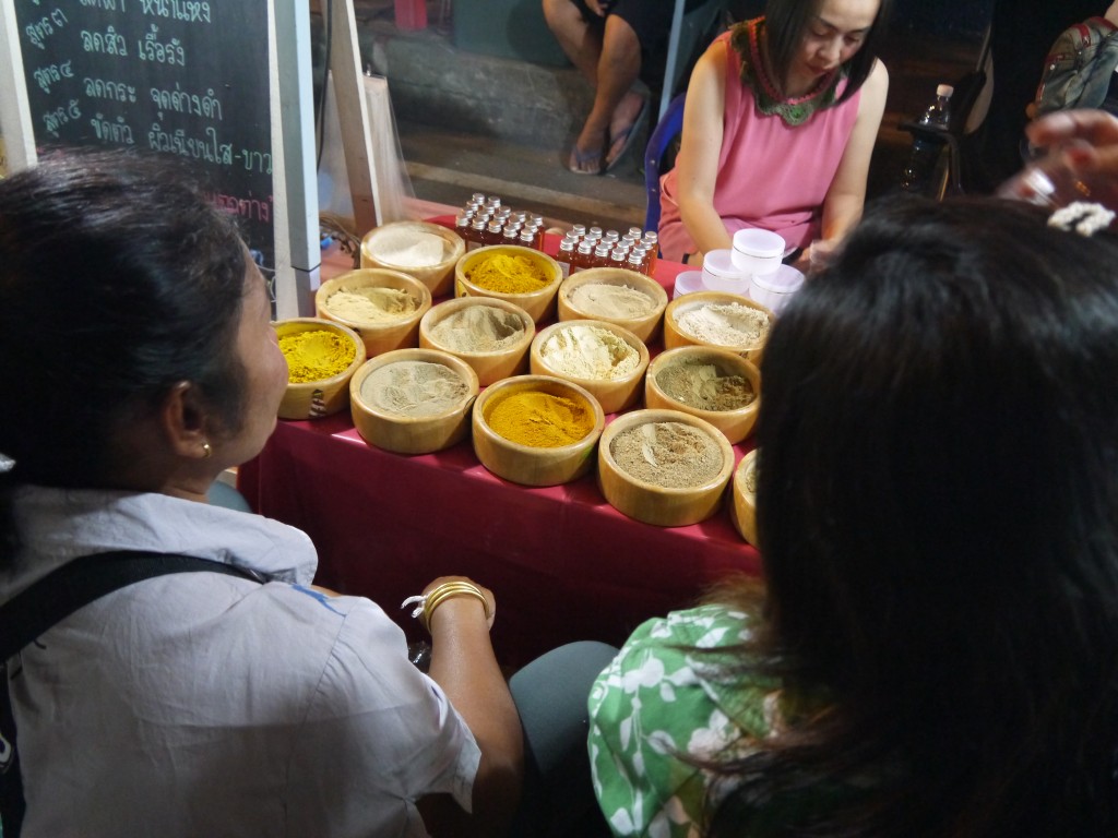 thai herbs at chiang mai walking street market