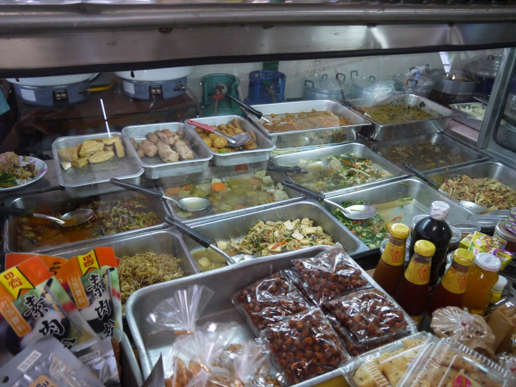 Selection of food at jay restaurant in Ayutthaya