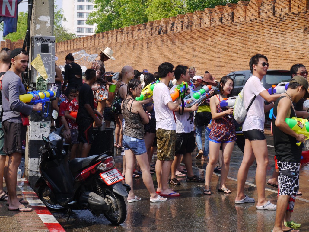 Enjoying Songkran At Tae Pae Gate, Chiang Mai