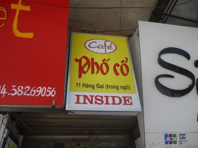 Cafe Pho Co Sign Above Souvenir Shop Cafe Pho Co Sign Above Souvenir Shop
