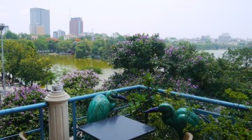 View Of Lake Hoan Kiem From Cafe Pho Co, Hanoi, Vietnam