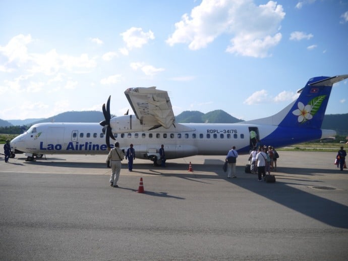 Our Lao Airlines Plane To Hanoi Our Lao Airlines Plane To Hanoi