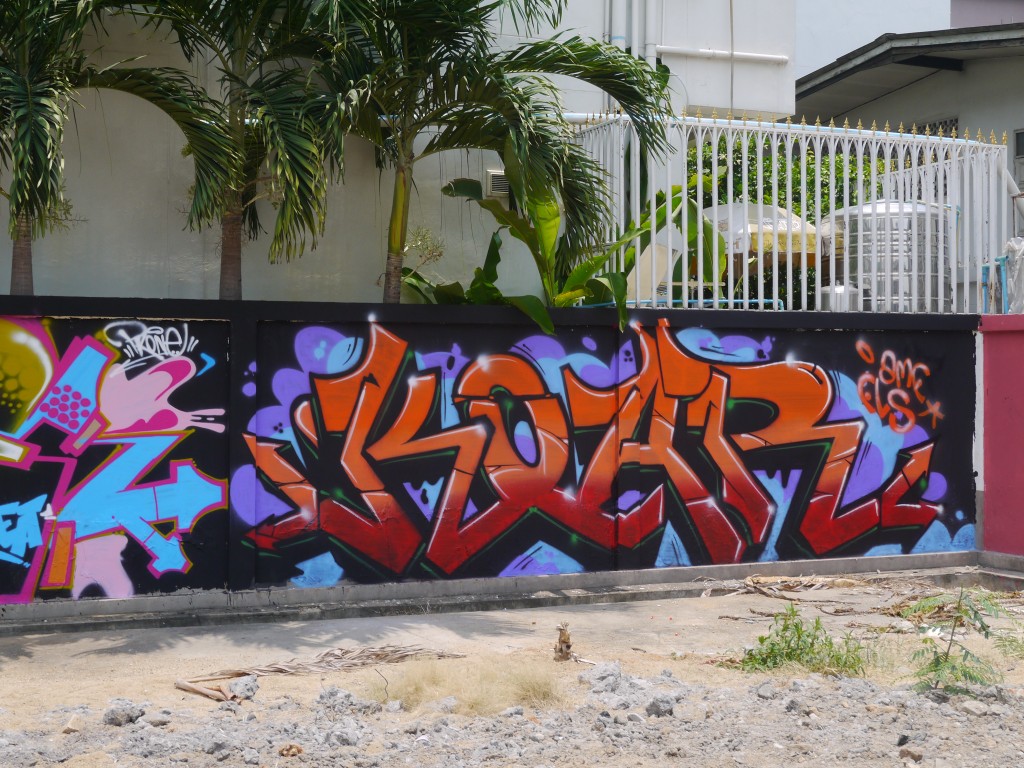 Graffiti At Vacant Lot in Chiang Mai, Thailand