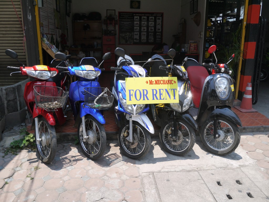 Scooters And Motorbikes For Rent In Chiang Mai Scooters And Motorbikes For Rent In Chiang Mai