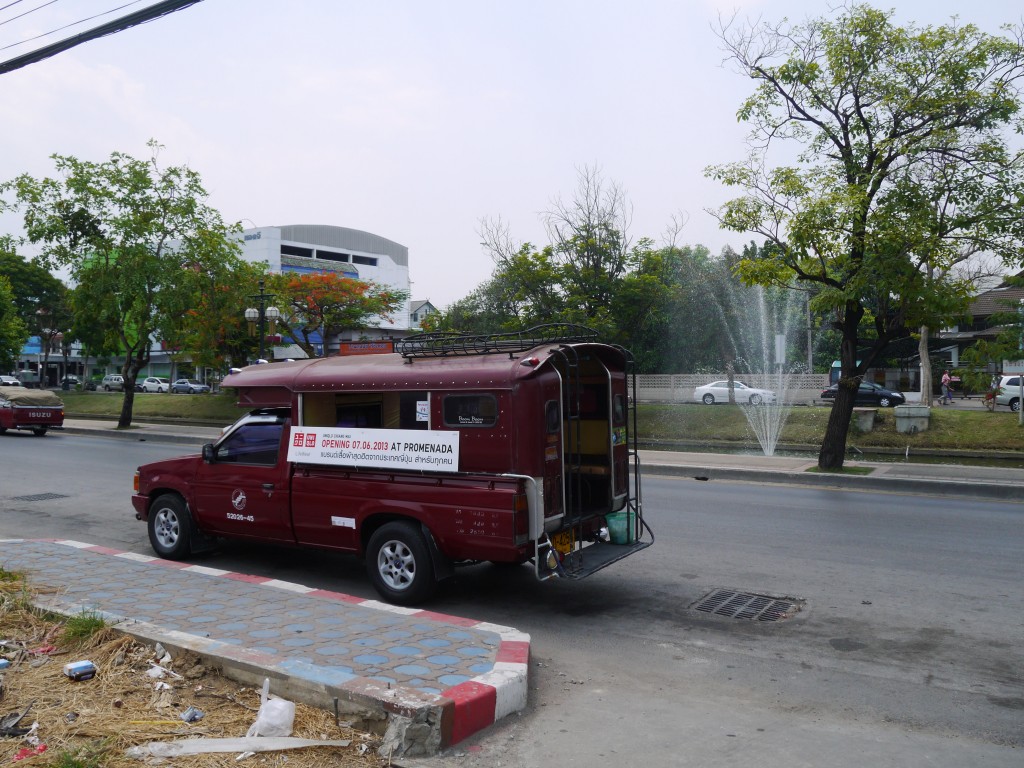 Songthaew in Chiang Mai Songthaew in Chiang Mai