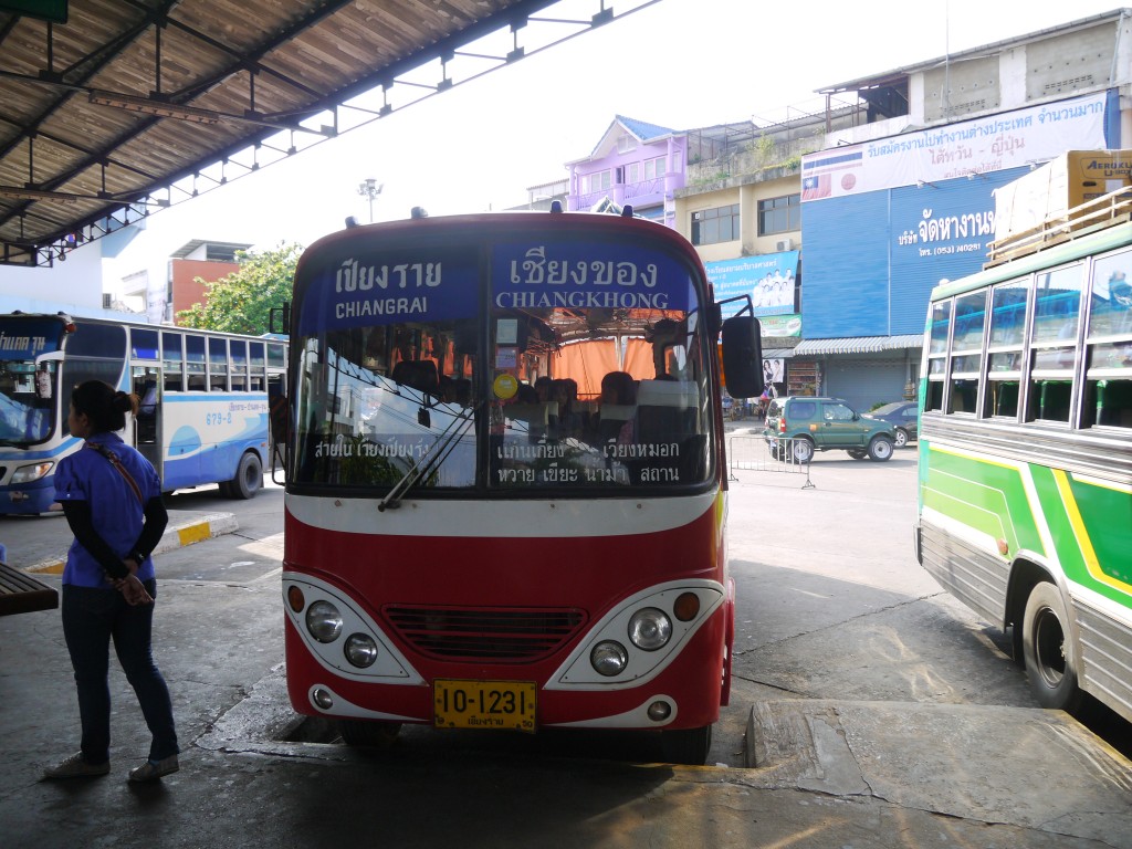 The bus that goes from Chiang Rai To Chiang Khong The Chiang Rai To Chiang Khong Bus