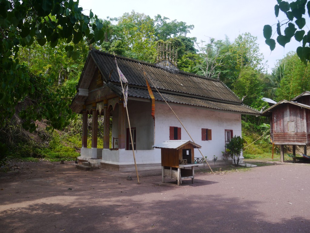 Temple In Hill Tribe Village In Laos