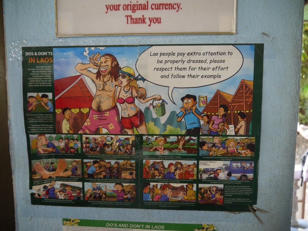 How To Behave In Laos - Poster At Immigration How To Behave In Laos - Poster At Immigration