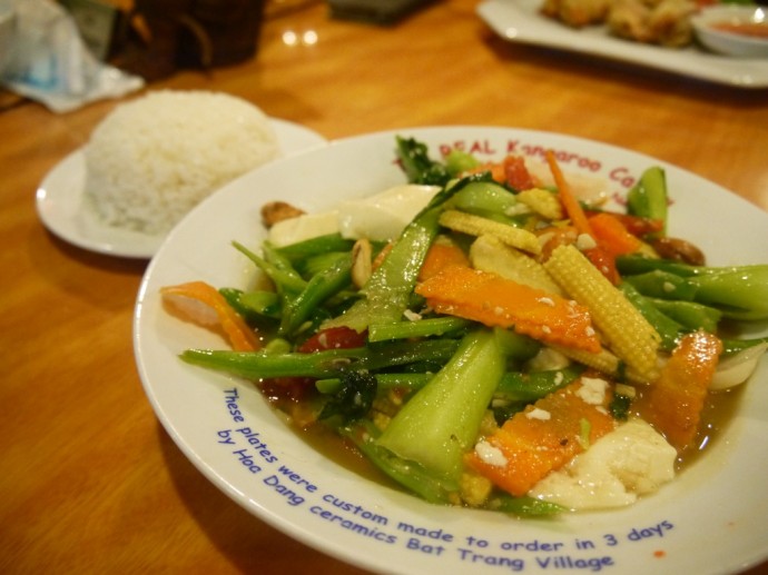 Tofu, Cashew & Veggie Stir Fry At Kangaroo Cafe, Hanoi