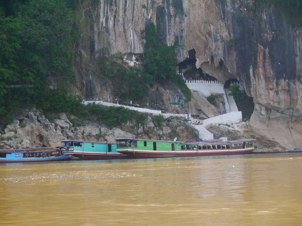 Pak Ou Caves On Mekong River In Laos