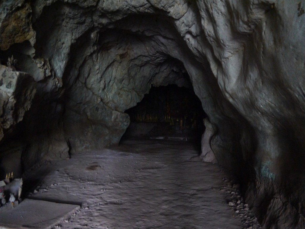 Inside The Top Cave At Pak Ou Caves In Laos