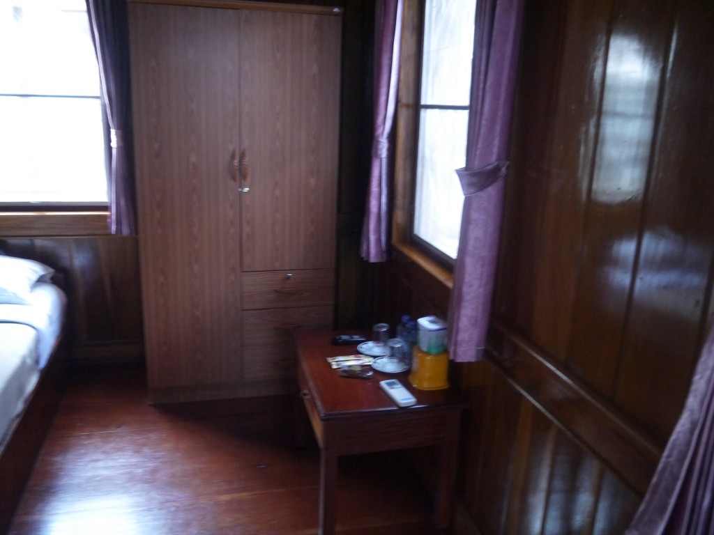 Our Room Had A Wardrobe And Small Table