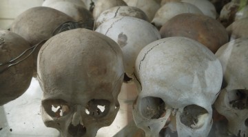 Skulls At Choeung Ek Killing Fields, Phnom Penh