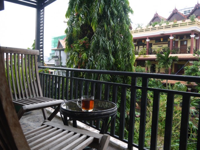 Balcony At Goldie Boutique Guest House, Phnom Penh Balcony At Goldie Boutique Guest House, Phnom Penh