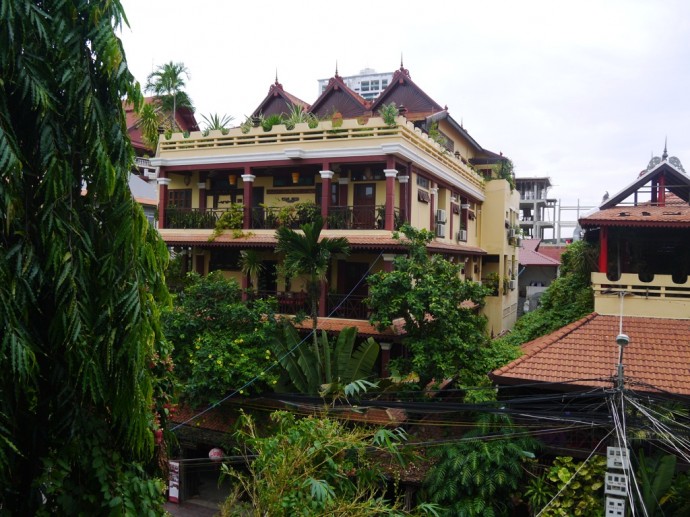 View From Balcony At Goldie Boutique Guest House, Phnom Penh