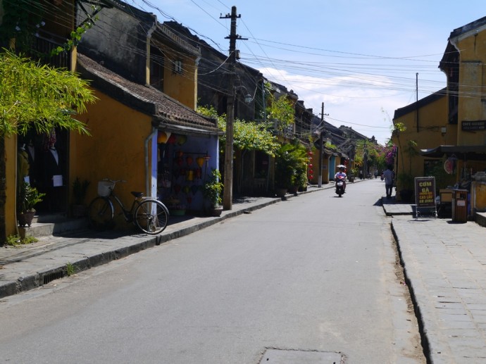 An Almost Deserted Street In Hoi An