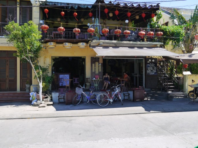 Lanterns Outside A Cafe In Hoi An