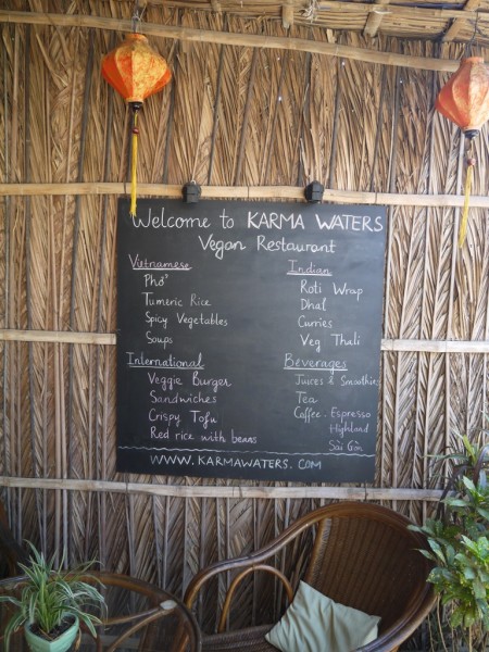 Menu At Karma Waters Vegetarian Restaurant, Hoi An