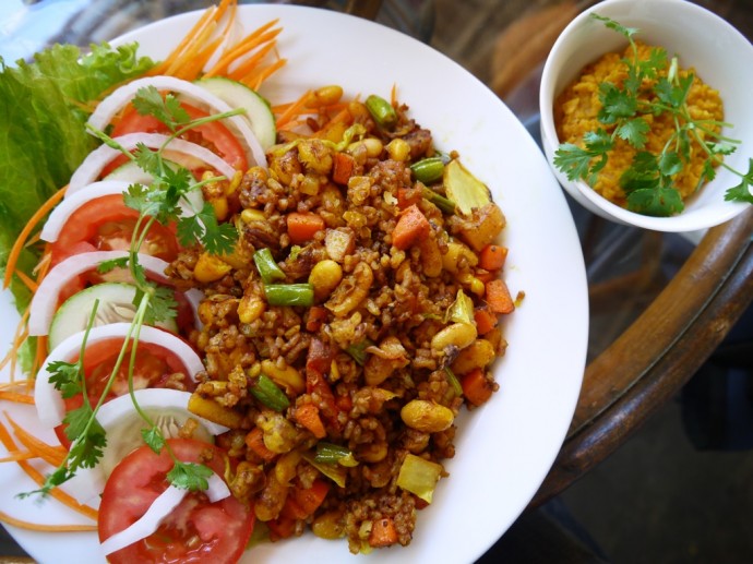 Vegetable Biriyani & Dahl At Karma Waters Vegetarian Restaurant, Hoi An