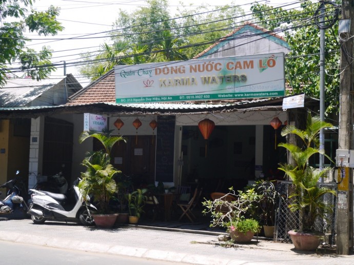 Karma Waters Vegetarian Restaurant In Hoi An, Vietnam Karma Waters Vegetarian Restaurant In Hoi An, Vietnam