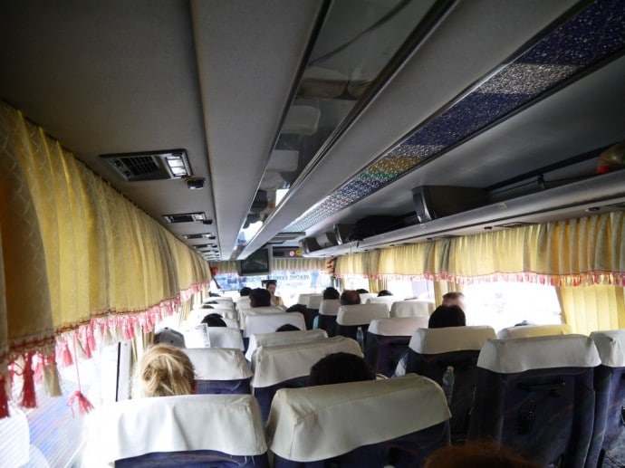 On Board The Saigon To Phnom Penh Bus On Board The Saigon To Phnom Penh Bus