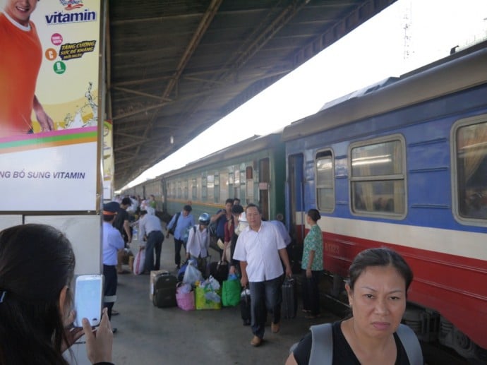 Our Train Arrives In Saigon