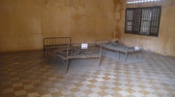 A Cell At Building "A" At Toul Sleng Genocide Museum