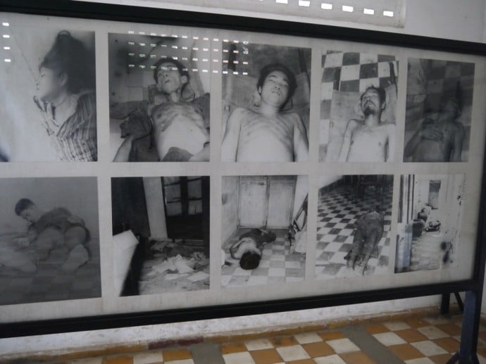Torture Images At Genocide Museum Torture Images At Genocide Museum