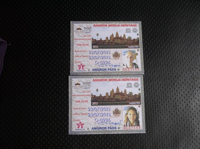 Our Tickets - With Our Photos Printed On Them
