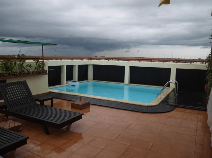 Rooftop Pool At Cheathata Angkor Hotel, Siem Reap Rooftop Pool At Cheathata Angkor Hotel, Siem Reap